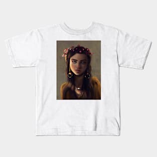 Portrait at sunset Kids T-Shirt